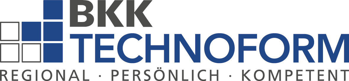 BKK Technoform Logo mit Slogan regional, pers&ouml;nlich, kompetent