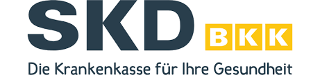 SKD BKK Logo mit Slogan Die Krankenkasse f&uuml;r Ihre Gesundheit